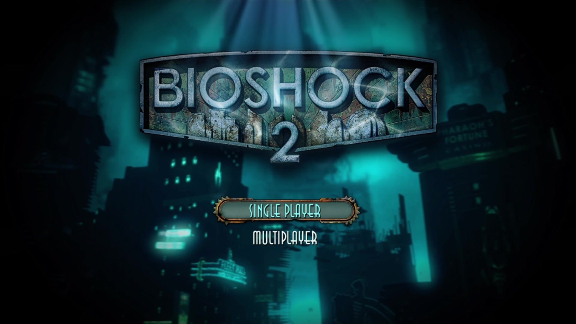 BioShock 2 title screen for Xbox 360